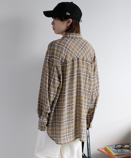 cepo(セポ)の「シアーチェックオーバーシャツ(シャツ/ブラウス・レディース・ブラック系その他/ベージュ系その他・M)」の18枚目の写真