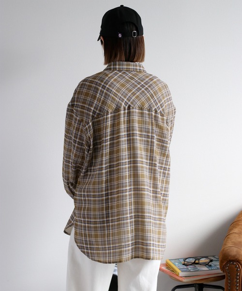 cepo(セポ)の「シアーチェックオーバーシャツ(シャツ/ブラウス・レディース・ブラック系その他/ベージュ系その他・M)」の16枚目の写真