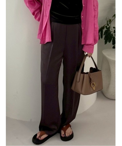 Mila Owen（ミラオーウェン）の「ウエストグログランゴム2タック