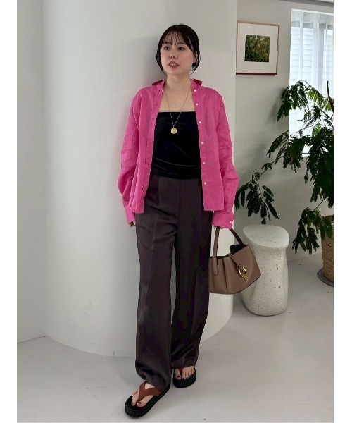 【美品 】卵色 タックパンツ 中折れタック ハイウエスト マダムニコル 楽天市場】madameNICOLE マダムニコル（ボトムス｜レディース