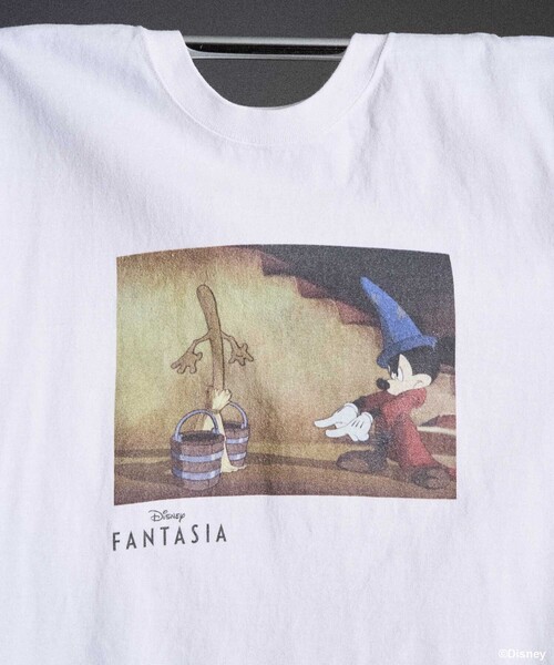 セール】【DISNEY FANTASIA】 ボックスカラーフロントプリントT
