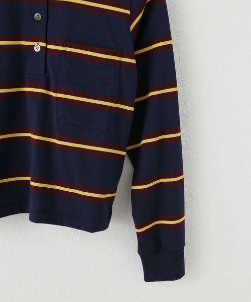 IENA｜INSCRIRE/アンスクリア Border Short Polo Shirt