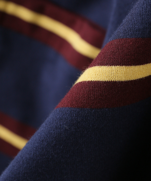 IENA（イエナ）の「INSCRIRE/アンスクリア Border Short Polo Shirt ポロシャツ I25SS-BC109（ポロシャツ・レディース・ネイビー・FREE）」の7枚目の写真