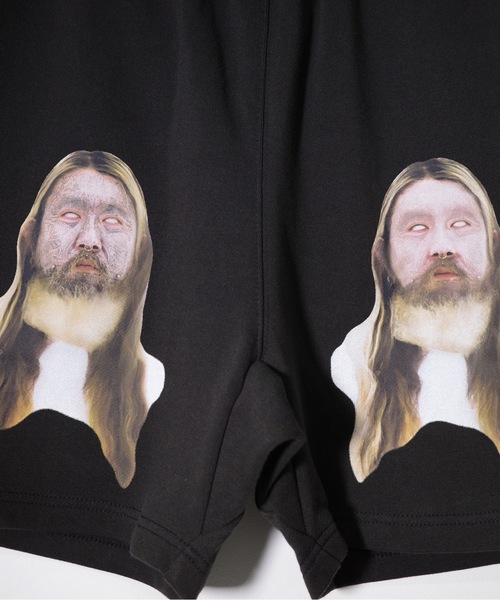 NISHIMOTO IS THE MOUTH(ニシモト イズ ザ マウス)の「SWEAT SHORTS | NISHIMOTO IS THE MOUTH(スウェットパンツ・メンズ・ホワイト/ブラック・MEDIUM/LARGE/X-LARGE)」の4枚目の写真