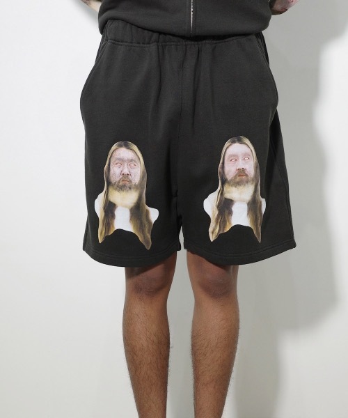 NISHIMOTO IS THE MOUTH(ニシモト イズ ザ マウス)の「SWEAT SHORTS | NISHIMOTO IS THE MOUTH(スウェットパンツ・メンズ・ホワイト/ブラック・MEDIUM/LARGE/X-LARGE)」の8枚目の写真