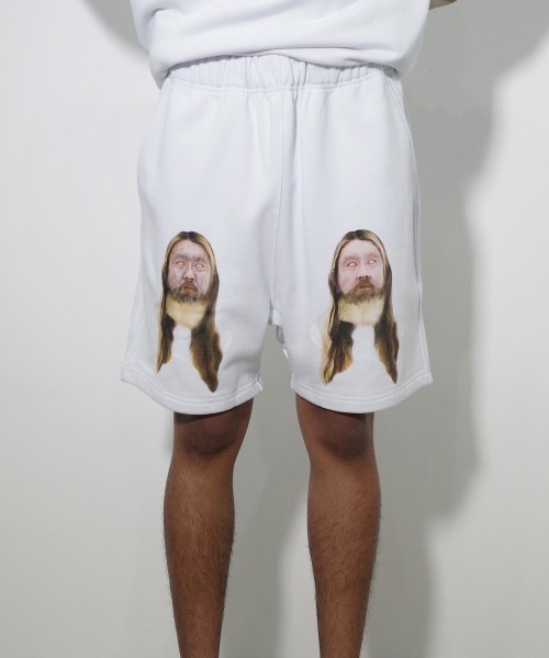 NISHIMOTO IS THE MOUTH(ニシモト イズ ザ マウス)の「SWEAT SHORTS | NISHIMOTO IS THE MOUTH(スウェットパンツ・メンズ・ホワイト/ブラック・MEDIUM/LARGE/X-LARGE)」の9枚目の写真