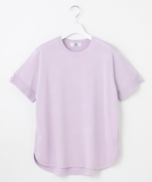 J.PRESS Ladies(J.プレス レディス)の「【洗える】COTTON POLYESTER 袖ボタン ニット(ニット/セーター・レディース・ベージュ系/サックスブルー系/ふじ色系/ネイビー系・SMALL)」の16枚目の写真
