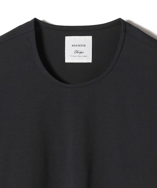 SHIPS(シップス)の「【SHIPS別注】assiette:〈手洗い可能〉プレミアム 天竺 Uネック TEE(Tシャツ/カットソー・レディース・ホワイト/ライトグリーン/ネイビー・ONE SIZE)」の20枚目の写真