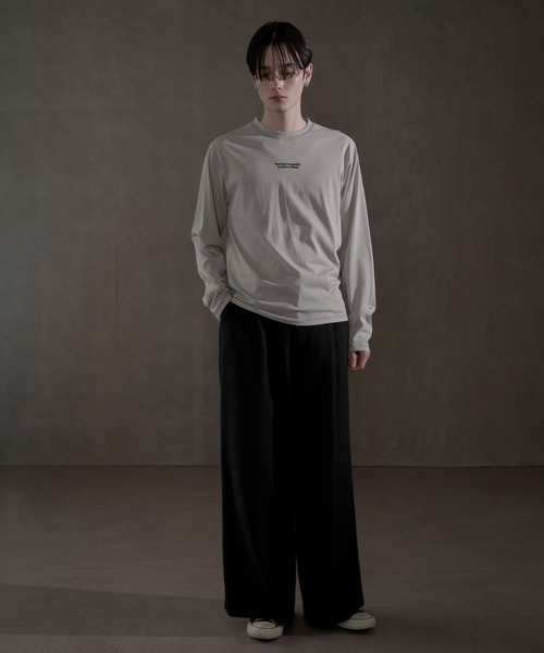 LUCY（ルーシー）の「LUCY/スリムフィットシアーロンT（Tシャツ/カットソー・メンズ・グレー系その他・LARGE/MEDIUM）」の2枚目の写真