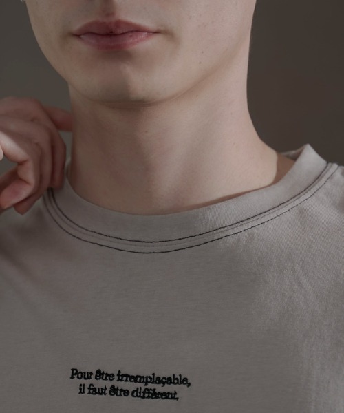 LUCY（ルーシー）の「LUCY/スリムフィットシアーロンT（Tシャツ/カットソー・メンズ・グレー系その他・LARGE/MEDIUM）」の3枚目の写真