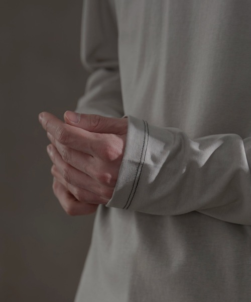 LUCY（ルーシー）の「LUCY/スリムフィットシアーロンT（Tシャツ/カットソー・メンズ・グレー系その他・LARGE/MEDIUM）」の5枚目の写真