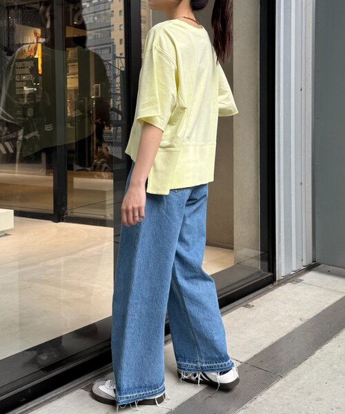 CIAOPANIC TYPY(チャオパニックティピー)の「【すっきり見え】クロップド丈ピグメントTee(Tシャツ/カットソー・レディース・イエロー/ブラウン/チャコールグレー/グレー系その他・ONE SIZE)」の15枚目の写真