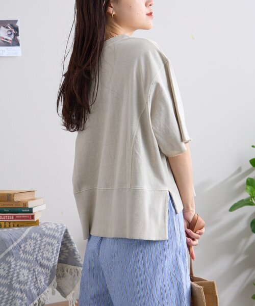 CIAOPANIC TYPY(チャオパニックティピー)の「【すっきり見え】クロップド丈ピグメントTee(Tシャツ/カットソー・レディース・イエロー/ブラウン/チャコールグレー/グレー系その他・ONE SIZE)」の21枚目の写真