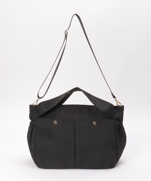 ikka（イッカ）の「撥水ナイロン2WAYショルダーバッグ（ショルダーバッグ・レディース・ブラック/ライム・FREE）」の3枚目の写真