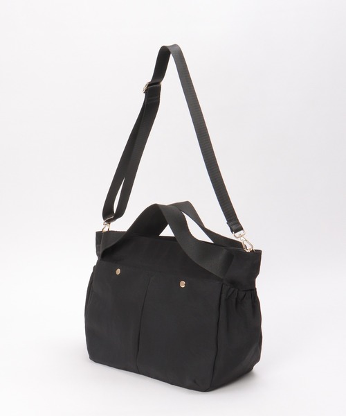 ikka（イッカ）の「撥水ナイロン2WAYショルダーバッグ（ショルダーバッグ・レディース・ブラック/ライム・FREE）」の5枚目の写真