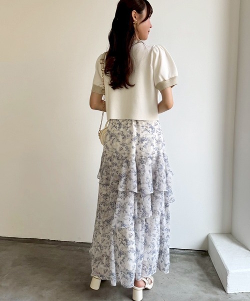 one after another NICE CLAUP(ワンアフターアナザーナイスクラップ)の「セット対応/配色ニットカーディガン(ニット/セーター・レディース・ピンク/ネイビー/サックスブルー/アイボリー・FREE)」の20枚目の写真