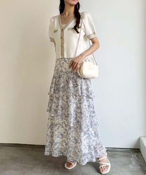 one after another NICE CLAUP(ワンアフターアナザーナイスクラップ)の「セット対応/配色ニットカーディガン(ニット/セーター・レディース・ピンク/ネイビー/サックスブルー/アイボリー・FREE)」の17枚目の写真