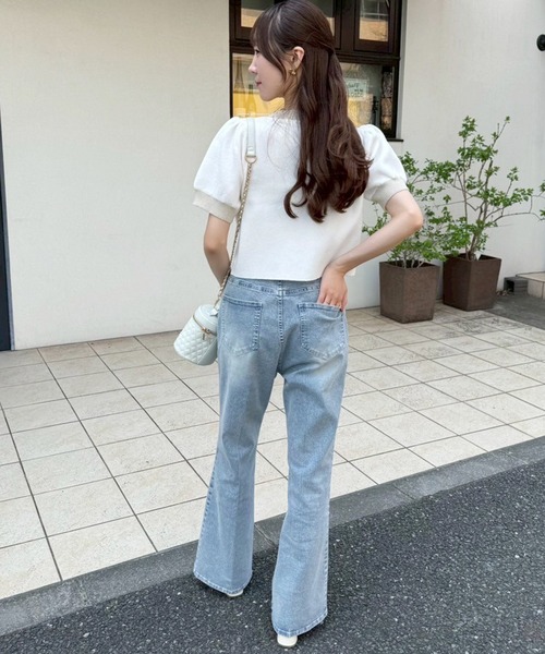 one after another NICE CLAUP(ワンアフターアナザーナイスクラップ)の「セット対応/配色ニットカーディガン(ニット/セーター・レディース・ピンク/ネイビー/サックスブルー/アイボリー・FREE)」の15枚目の写真