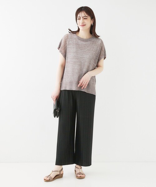 SHOO・LA・RUE（シューラルー）の「ビジューYストラップサンダル（サンダル・レディース・ダークグレー/ゴールド/ナチュラル・35/45）」の10枚目の写真