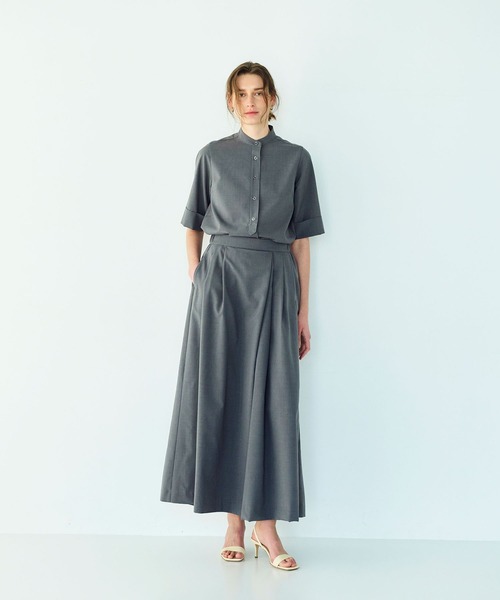 N.O.R.C(ノーク)の「ウォッシャブルハーフスリーブシャツ【CLEAN MOTION】(シャツ/ブラウス・レディース・ネイビー/チャコール・フリー)」の16枚目の写真