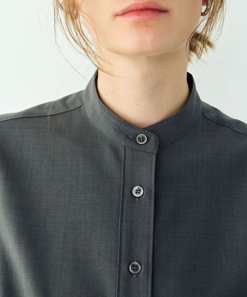 N.O.R.C(ノーク)の「ウォッシャブルハーフスリーブシャツ【CLEAN MOTION】(シャツ/ブラウス・レディース・ネイビー/チャコール・フリー)」の20枚目の写真