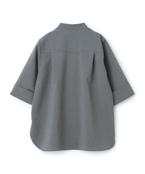 トゥジュー 24SS ハーフスリーブビッグカバーオールシャツ グレー