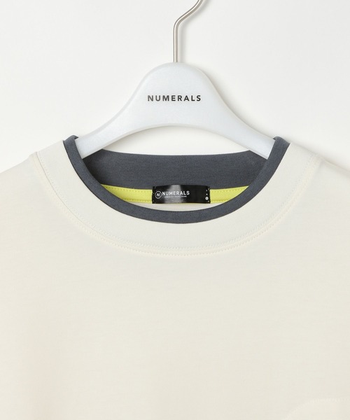 NUMERALS（ヌメラルズ）の「【NUMERALS】フェイクレイヤードTEE（Tシャツ/カットソー・メンズ・オフホワイト/ブラック/カーキ・LARGE/MEDIUM）」の8枚目の写真