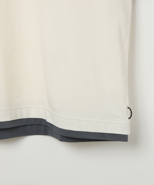 NUMERALS（ヌメラルズ）の「【NUMERALS】フェイクレイヤードTEE（Tシャツ/カットソー・メンズ・オフホワイト/ブラック/カーキ・LARGE/MEDIUM）」の18枚目の写真