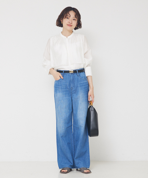 qualite（カリテ）の「スクエアバックルロングベルト（ベルト・レディース・ブラウン/ブラック/ブラック系その他2・フリー）」の6枚目の写真