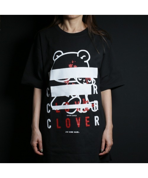 JAM HOME MADE（ジャムホームメイド）の「×GLOOMY（グルーミー） CLOVER Tシャツ（Tシャツ/カットソー・レディース・ブラック/ホワイト・S/M/L/XL）」の4枚目の写真