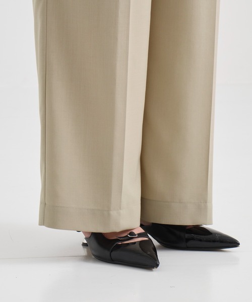 PUBLIC TOKYO（パブリックトウキョウ）の「PUBLIC SLACKS PLAIN（スラックス・レディース・ベージュ/パープル/ブラウン・1/2/4/3/0）」の20枚目の写真