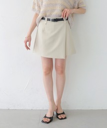 【CLEIO】ベルト付きスカート風キュロットパンツ BELTED SKIRT-STYLE CULOTTES PANTS/737-13680