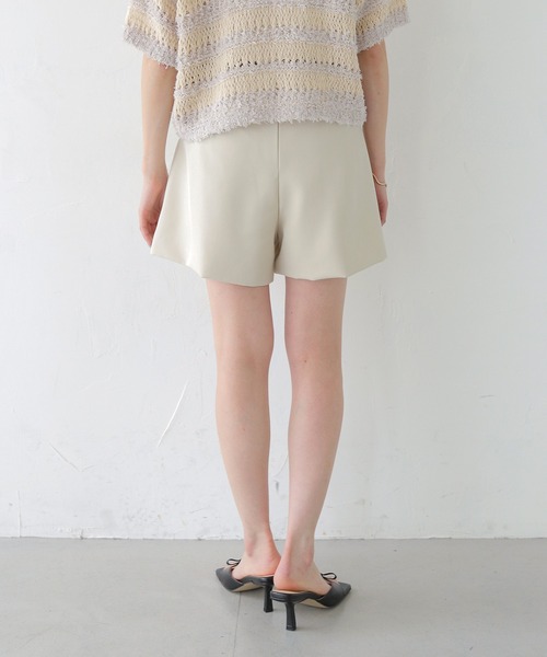 CLEIO（クレイオ）の「【CLEIO】ベルト付きスカート風キュロットパンツ BELTED SKIRT-STYLE CULOTTES PANTS/737-13680（その他パンツ・レディース・モカ/アイボリー/ブラック・FREE）」の7枚目の写真