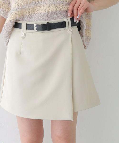 CLEIO（クレイオ）の「【CLEIO】ベルト付きスカート風キュロットパンツ BELTED SKIRT-STYLE CULOTTES PANTS/737-13680（その他パンツ・レディース・モカ/アイボリー/ブラック・FREE）」の8枚目の写真