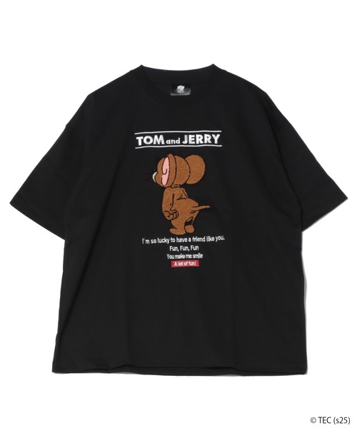 公式】トムとジェリー サガラ刺繍Tシャツ（Tシャツ/カットソー