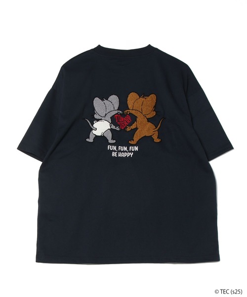 公式】トムとジェリー サガラ刺繍Tシャツ（Tシャツ/カットソー