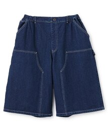 GLAZOS | 【大人向けサイズあり】ダブルニーペインターバギーショーツ_GLSW(デニムパンツ)