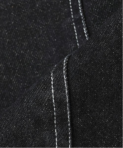 GLAZOS（グラソス）の「【大人向けサイズあり】ダブルニーペインターバギーショーツ_GLSW（デニムパンツ・キッズ・ダークブルー/ブラック・S/LL/M/L）」の11枚目の写真