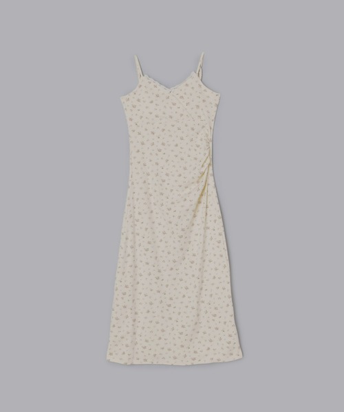 Olu.(オルドット)の「カップ付きフラワープリントワンピース(ワンピース・レディース・アイボリー/グレー・FREE)」の6枚目の写真