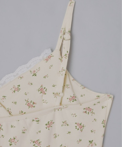 Olu.(オルドット)の「カップ付きフラワープリントワンピース(ワンピース・レディース・アイボリー/グレー・FREE)」の13枚目の写真