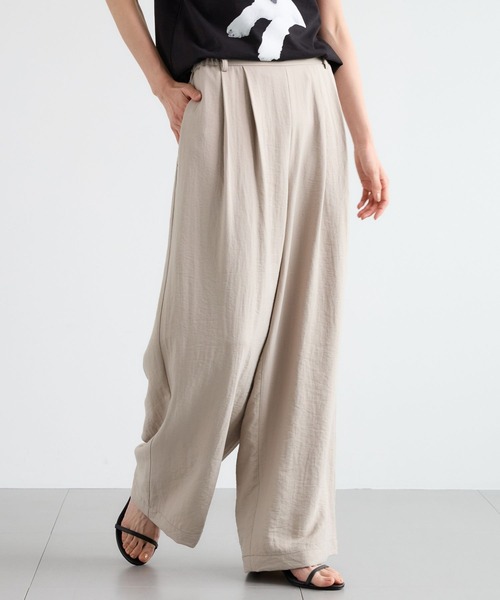 BARNYARDSTORM(バンヤードストーム)の「BARNYARDSTORM / Wタックフィラメントツイルパンツ 【『ネルソンさん』YouTubeご紹介アイテム】(その他パンツ・レディース・ブルー/チャコールグレー/ベージュ・S/M/L)」の10枚目の写真