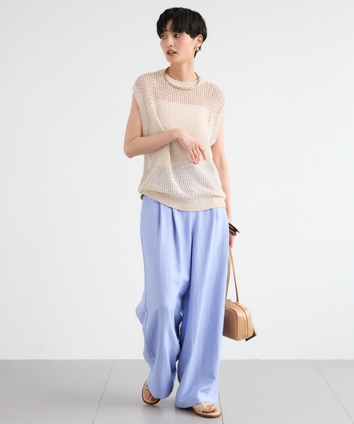 BARNYARDSTORM(バンヤードストーム)の「BARNYARDSTORM / Wタックフィラメントツイルパンツ 【『ネルソンさん』YouTubeご紹介アイテム】(その他パンツ・レディース・ブルー/チャコールグレー/ベージュ・S/M/L)」の17枚目の写真