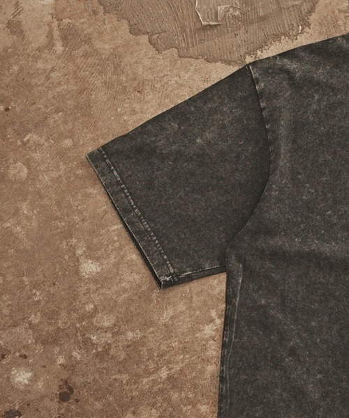 ALL RUNS（オールランズ）の「クルーネック ビッグシルエット 半袖カットソー（Tシャツ/カットソー・メンズ・オリーブ/ブラック/ホワイト/グレー・M/L/XL）」の6枚目の写真