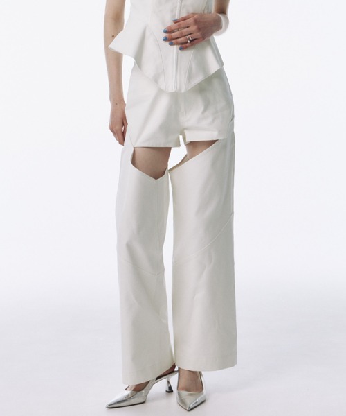 SLIM FRALE PANTS/スリムフレアパンツ（スラックス）｜JOSE MOON