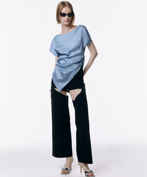 【ファッション通販】 SLIM MOON PANTS/スリムフレアパンツ（スラックス）｜JOSE FRALE パンツ