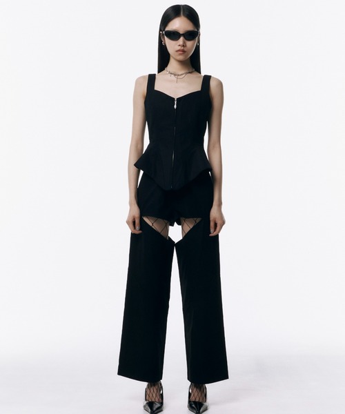 SLIM FRALE PANTS/スリムフレアパンツ（スラックス）｜JOSE MOON