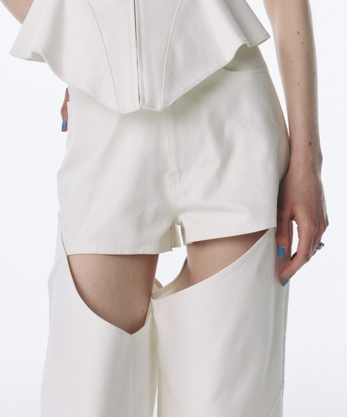 SLIM FRALE PANTS/スリムフレアパンツ（スラックス）｜JOSE MOON
