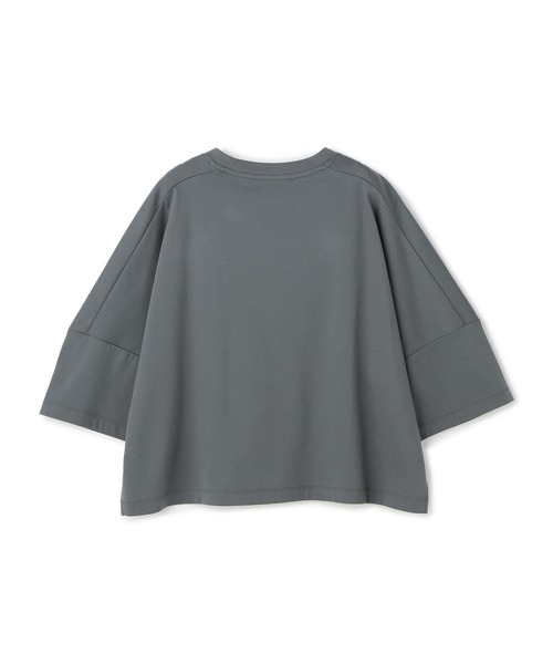 N.O.R.C(ノーク)の「フォルムトップス【クールスムース】(Tシャツ/カットソー・レディース・ブラック/オフホワイト/チャコール・フリー)」の10枚目の写真
