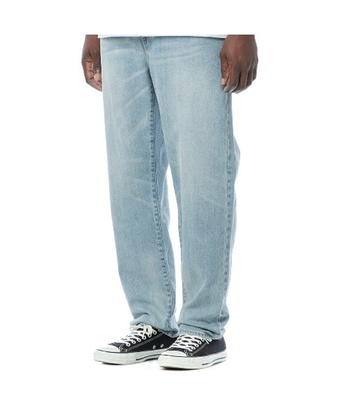 Sandinista（サンディニスタ）の「SANDINISTA Damaged Denim Pants - Stretch Easy Fit Tapered (サンディニスタ ダメージデニムパンツ ストレッチイージーフィットテーパード)（デニムパンツ・メンズ・インディゴブルー・34）」の7枚目の写真