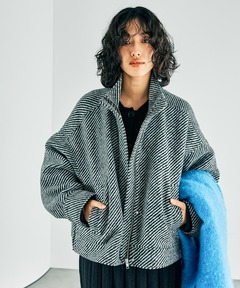 ビッグヘリンボーンミドルコート【MAISON SPECIAL/メゾンスペシャル